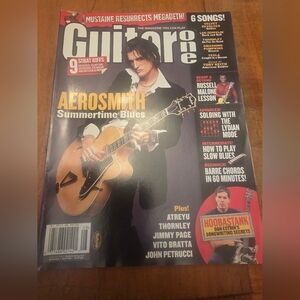 Guitar One 2004 magazine JOE PERRY Dave Mustaine HOOBASTANK Russell Malone